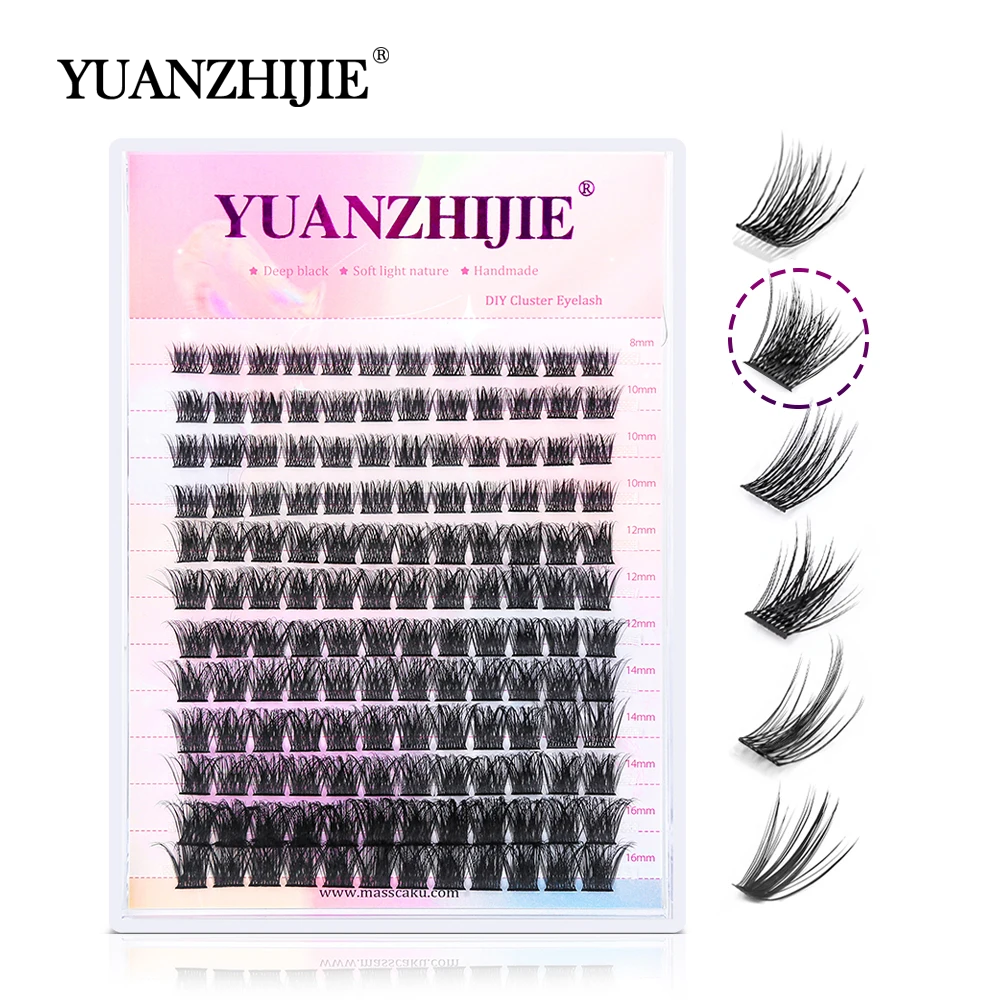 Eyelash Extension Russian - 144 pcs DIY Cluster Segmented Lashes