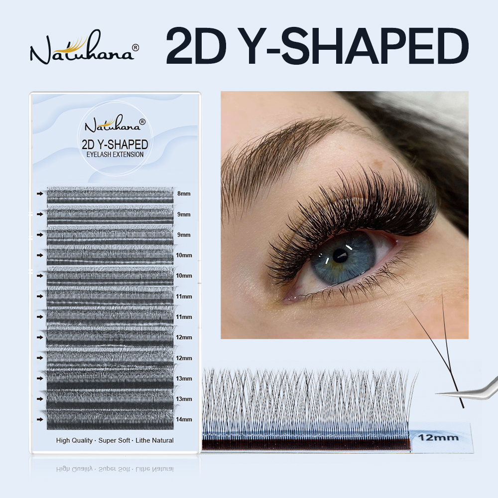 Eyelash Extension Yelix - NATUHANA Single Tip 2D YY Lashes