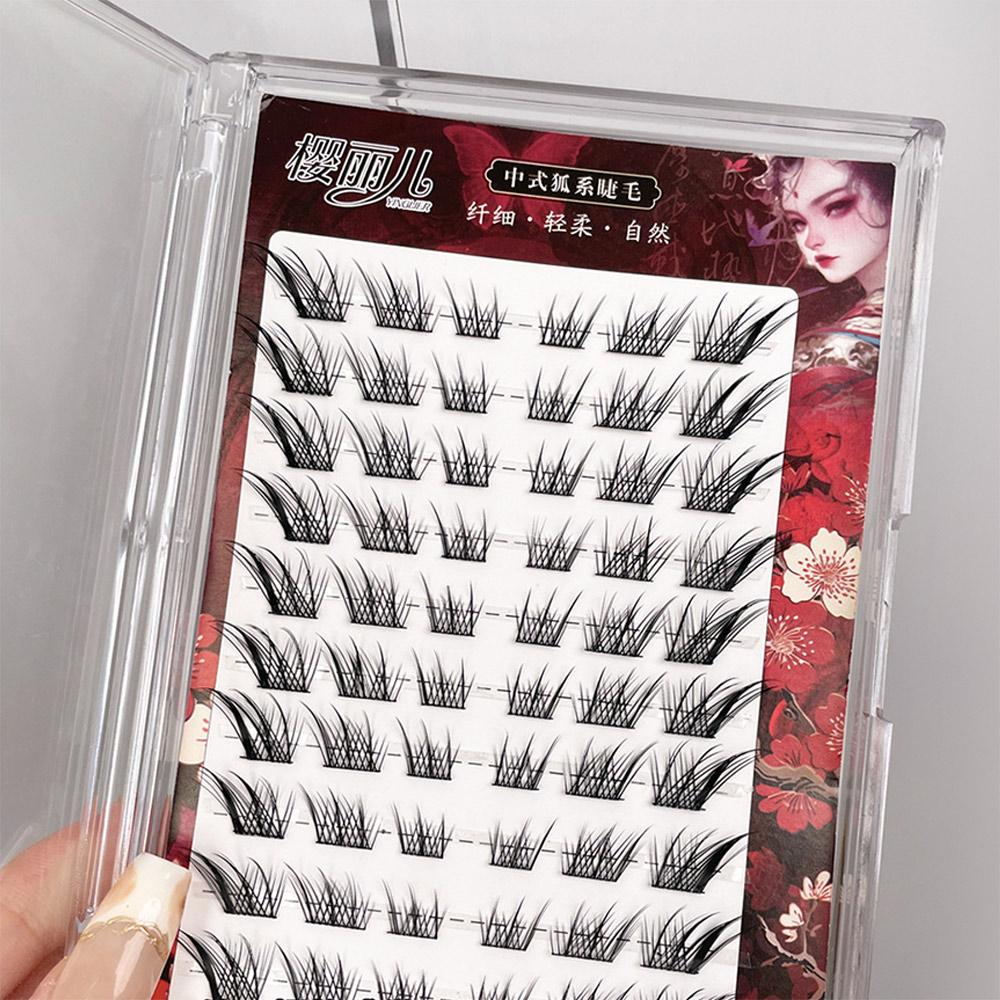 Eyelash Extension Remover At Home - Self-Adhesive Glue-Free Lash Clusters Manga Reusable