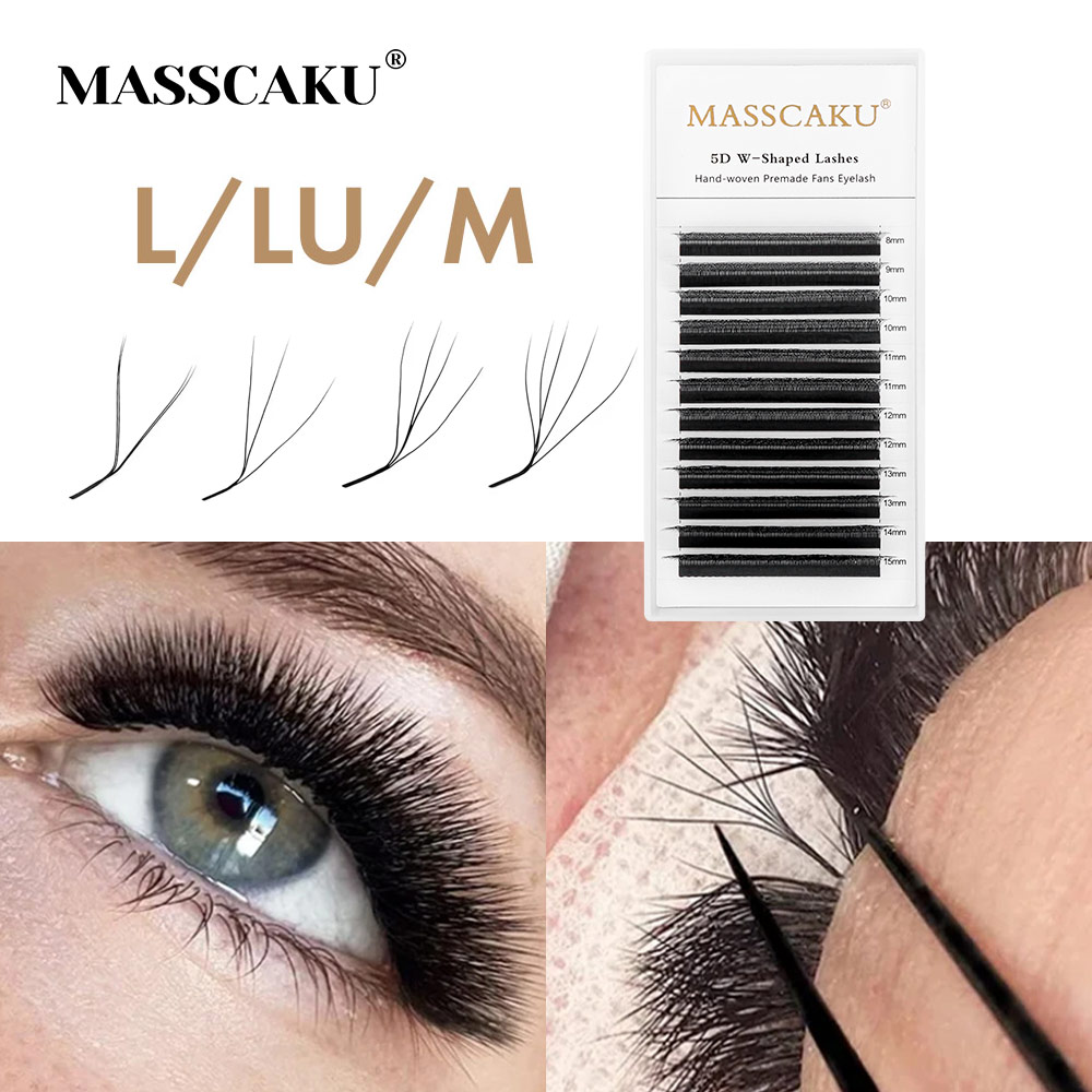 Eyelash Extension Yelix - MASSCAKU YY/3D/4D/5D/6D W Shape Lashes M/L/LU