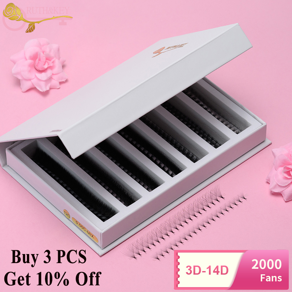 Eyelash Extension Russian - 2000 Fans 0.05 0.07 Mix C