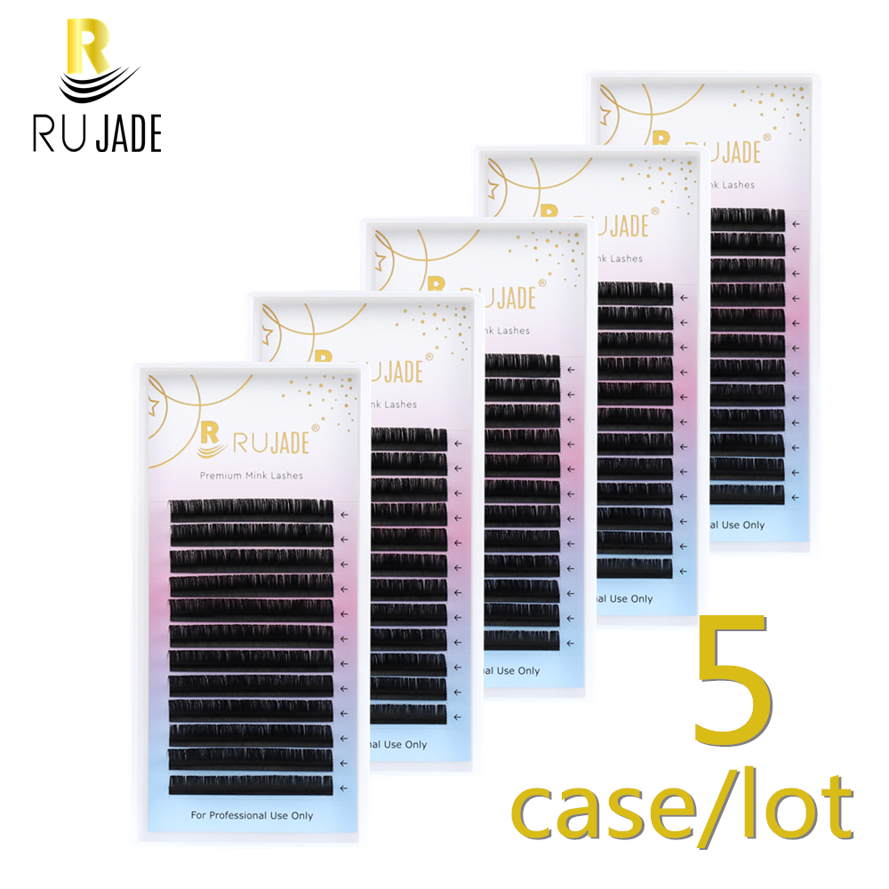 Eyelash Extension Russian - RUJADE 5 Cases/Lot False Eyelash Extensions