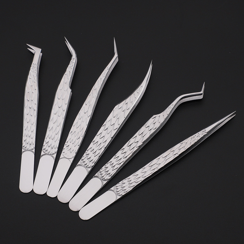 6PCS Eyelashes Tweezers Set Cu - Isolation Tweezer Curved 리뷰 및 가격