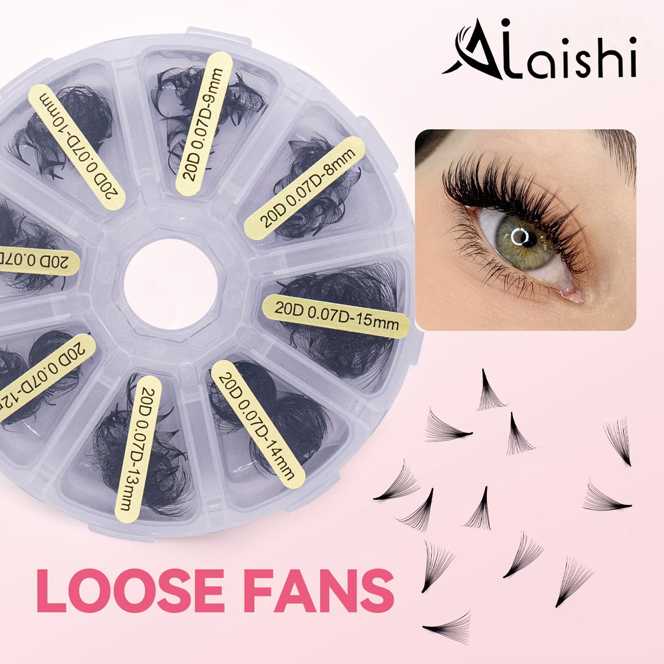 New Private Label 10D 15D 20D  - Eyelash Extension Logo 리뷰 및 가격