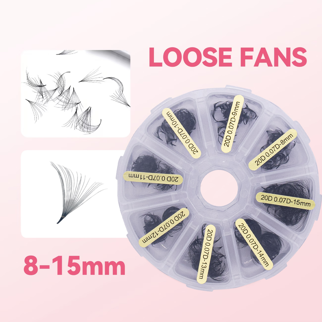 New Private Label 10D 15D 20D  - Eyelash Extension Logo 리뷰 및 가격