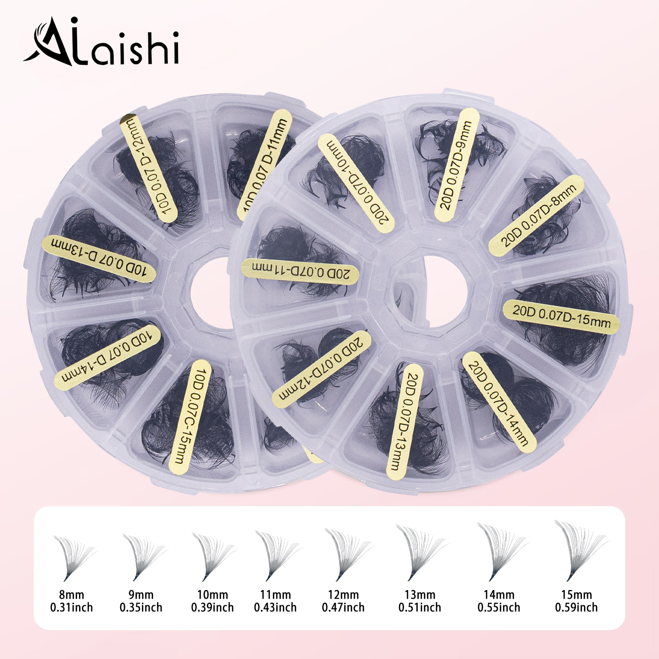 New Private Label 10D 15D 20D  - Eyelash Extension Logo 리뷰 및 가격