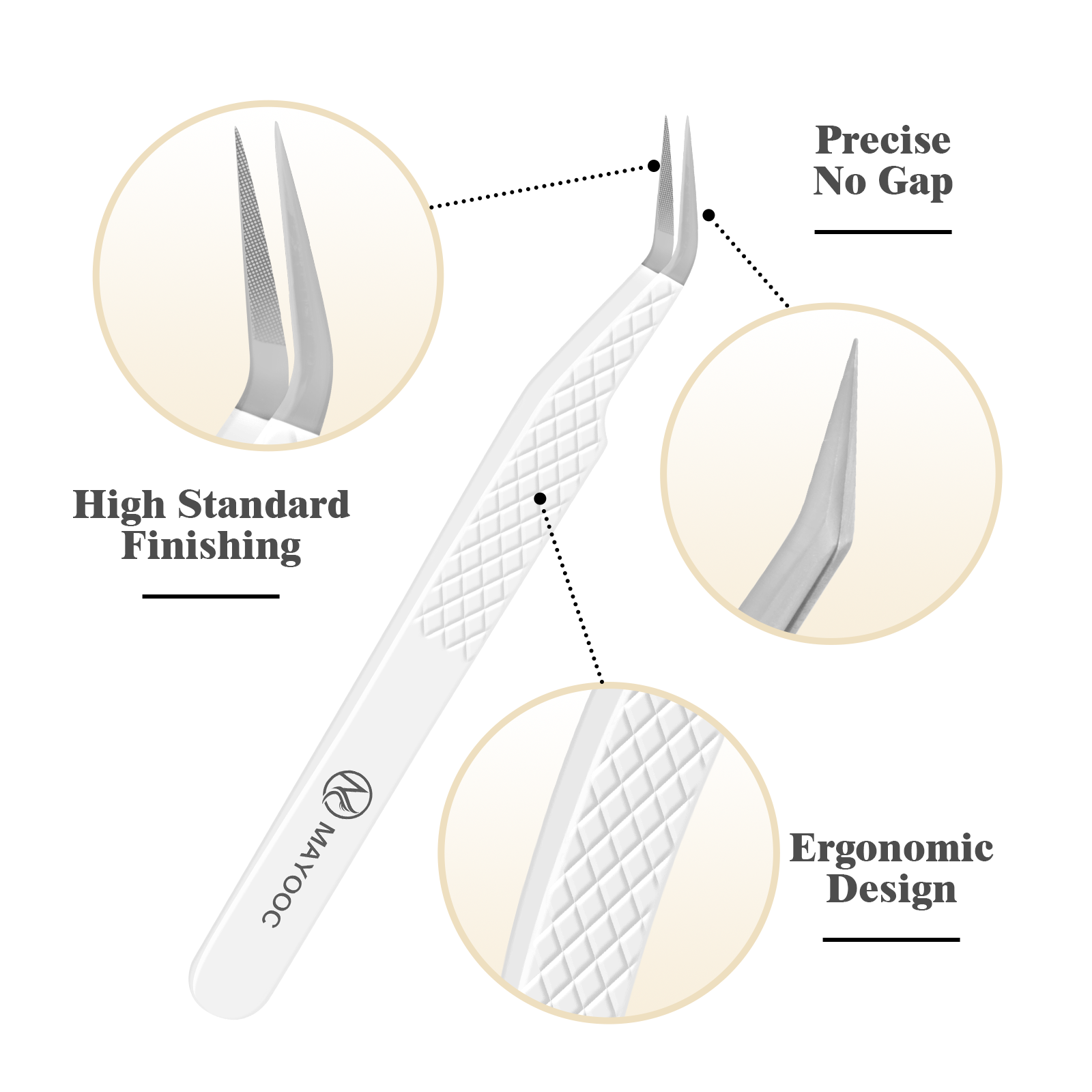 Eyelash Extensions Tweezers  W - Eyelash Extension Logo 리뷰 및 가격