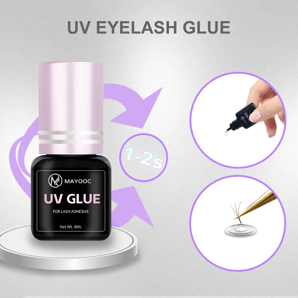 MAYOOC Fast Drying 0.1S UV Eye - Eyelash Extension Logo 리뷰 및 가격