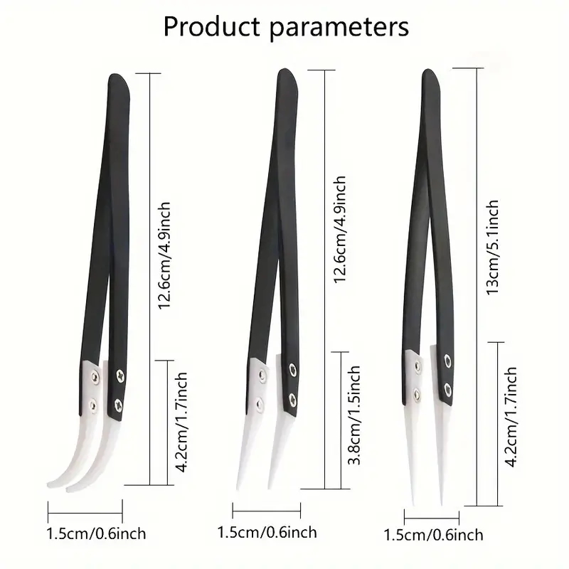 Ceramic antistatic tweezers, i - Isolation Tweezer Curved 리뷰 및 가격