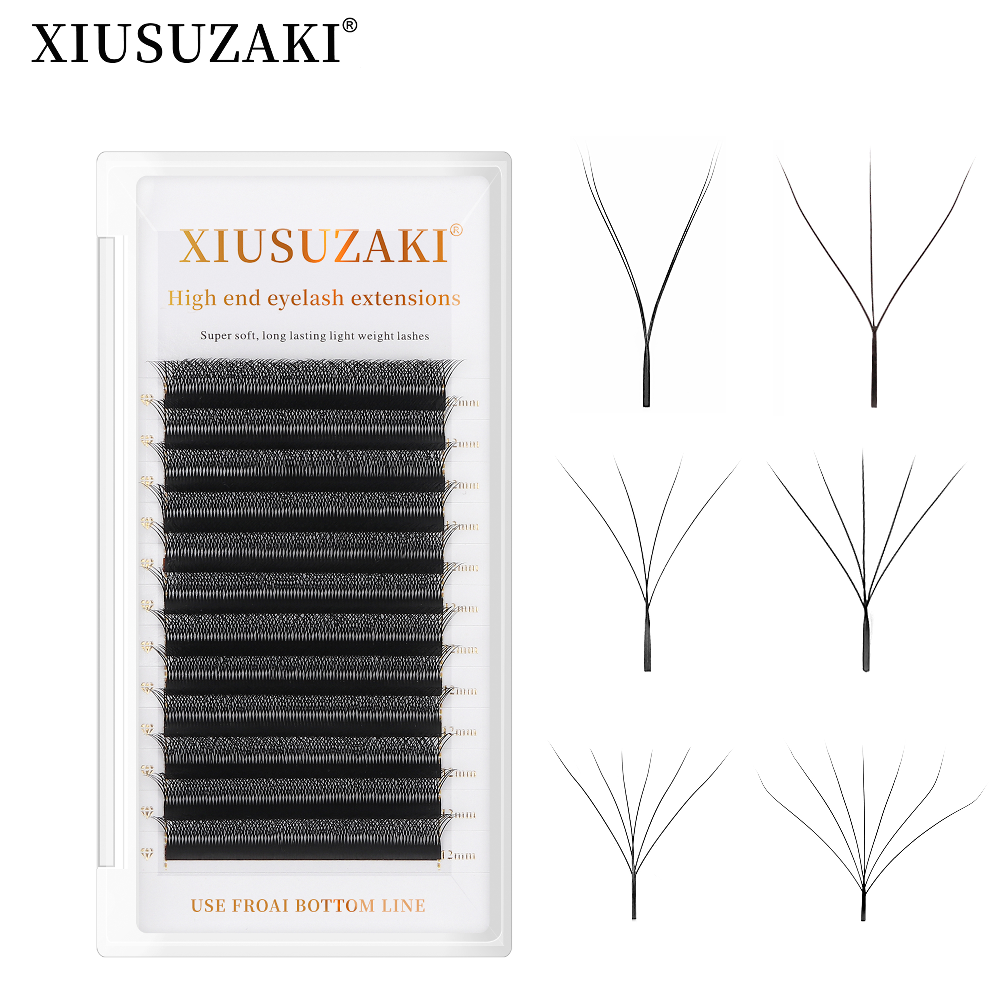 XIUSUZAKI W Shaped Bloom 2D 3D - Eyelash Extension Yelix 리뷰 및 가격