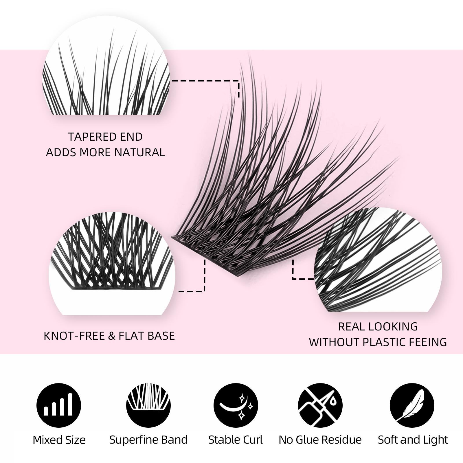 144 pcs DIY Cluster Segmented  - Eyelash Extension Russian 리뷰 및 가격