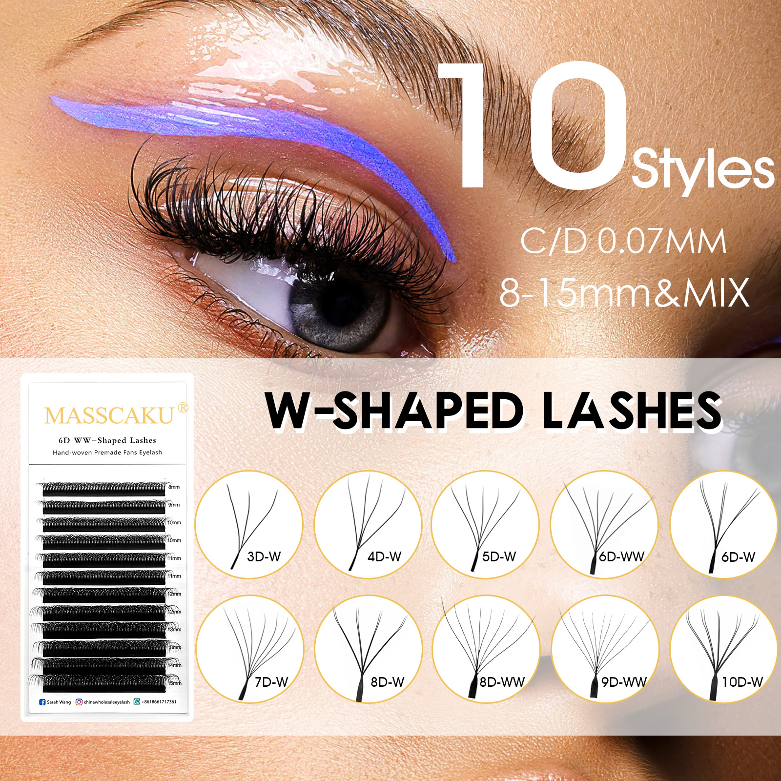 Private Label Masscaku W Style - Eyelash Extension Logo 리뷰 및 가격