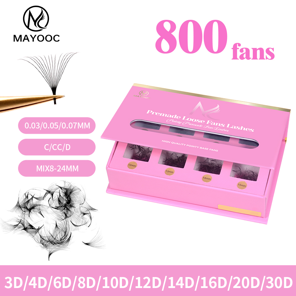 MAYOOC 800Fans Loose Fan Lashe - Eyelash Extension Logo 리뷰 및 가격