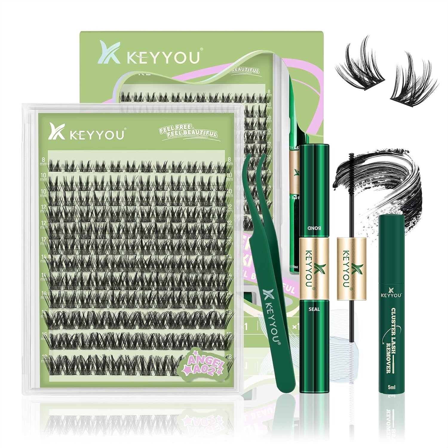 144Pcs Lash Clusters Kit with  - Eyelash Extension Remover At Home 리뷰 및 가격