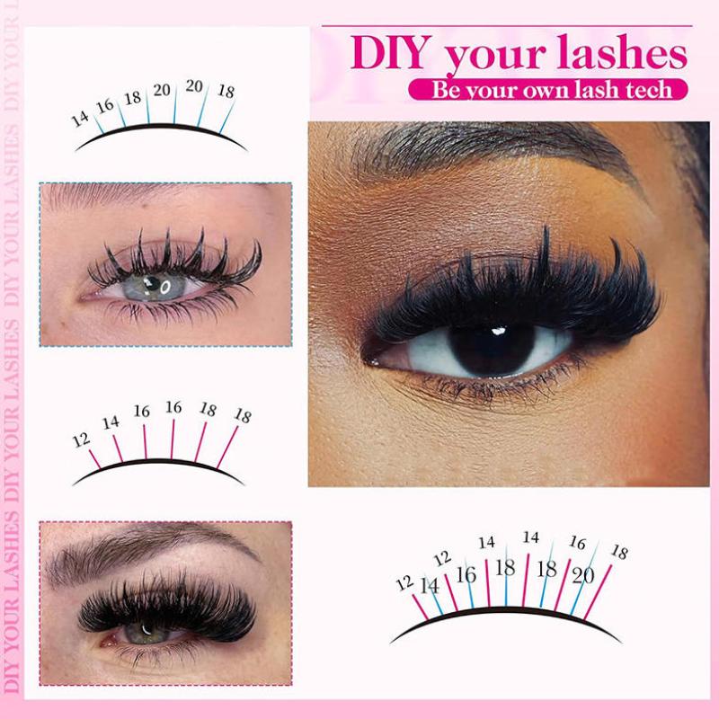 Volume Lash Clusters Mink Wisp - Eyelash Extension Eyelash 리뷰 및 가격