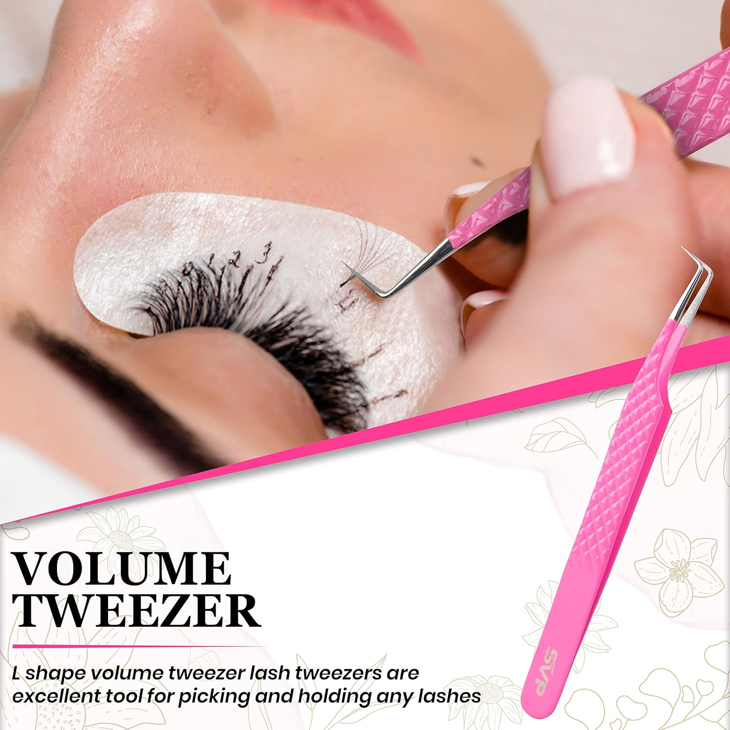 5Pcs Stainless Steel Eyelash E - Isolation Tweezer Curved 리뷰 및 가격
