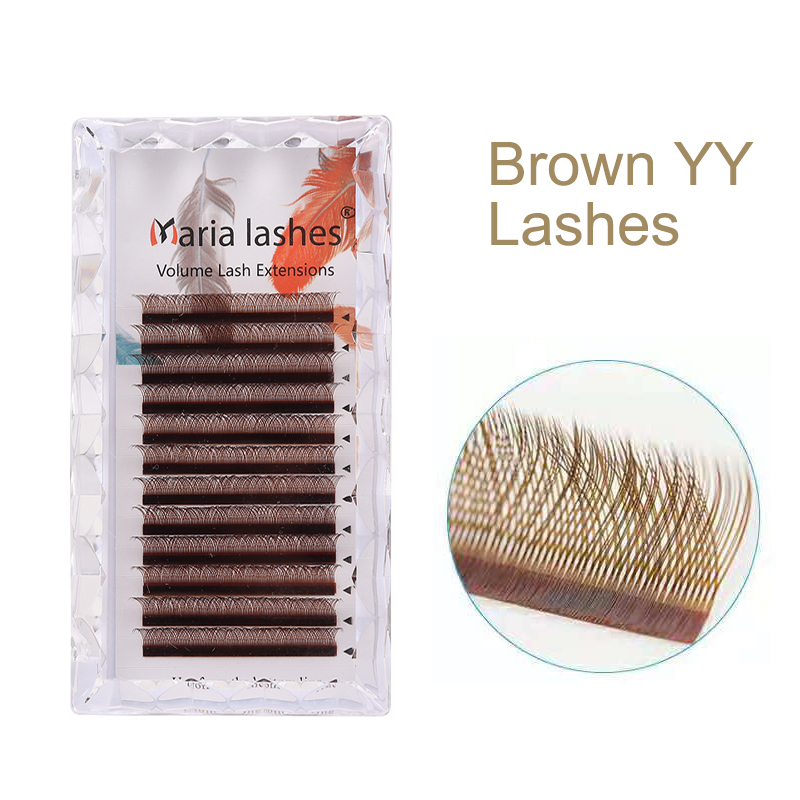 MARIA Brown YY Shaped Eyelash  - Eyelash Extension Yelix 리뷰 및 가격