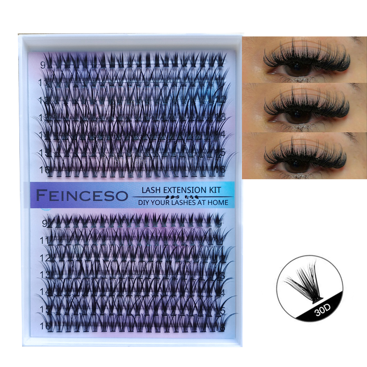DIY Clusters 30D 280 pcs Lash  - Eyelash Extension Remover At Home 리뷰 및 가격