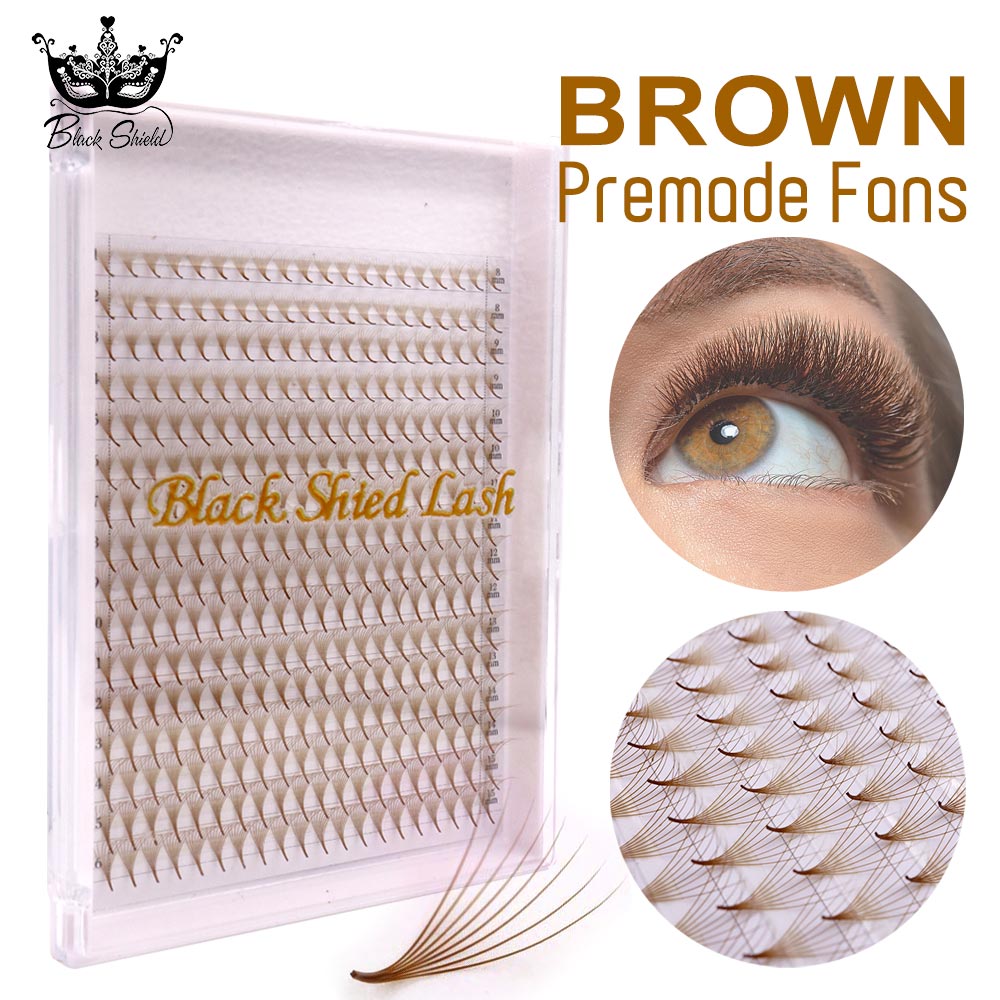320 Colored Pointy Base Brown  - Eyelash Extension Russian 리뷰 및 가격
