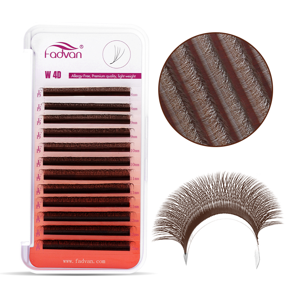 FADVAN Brown 4D/3D/5D lashes W - Eyelash Extension Yelix 리뷰 및 가격