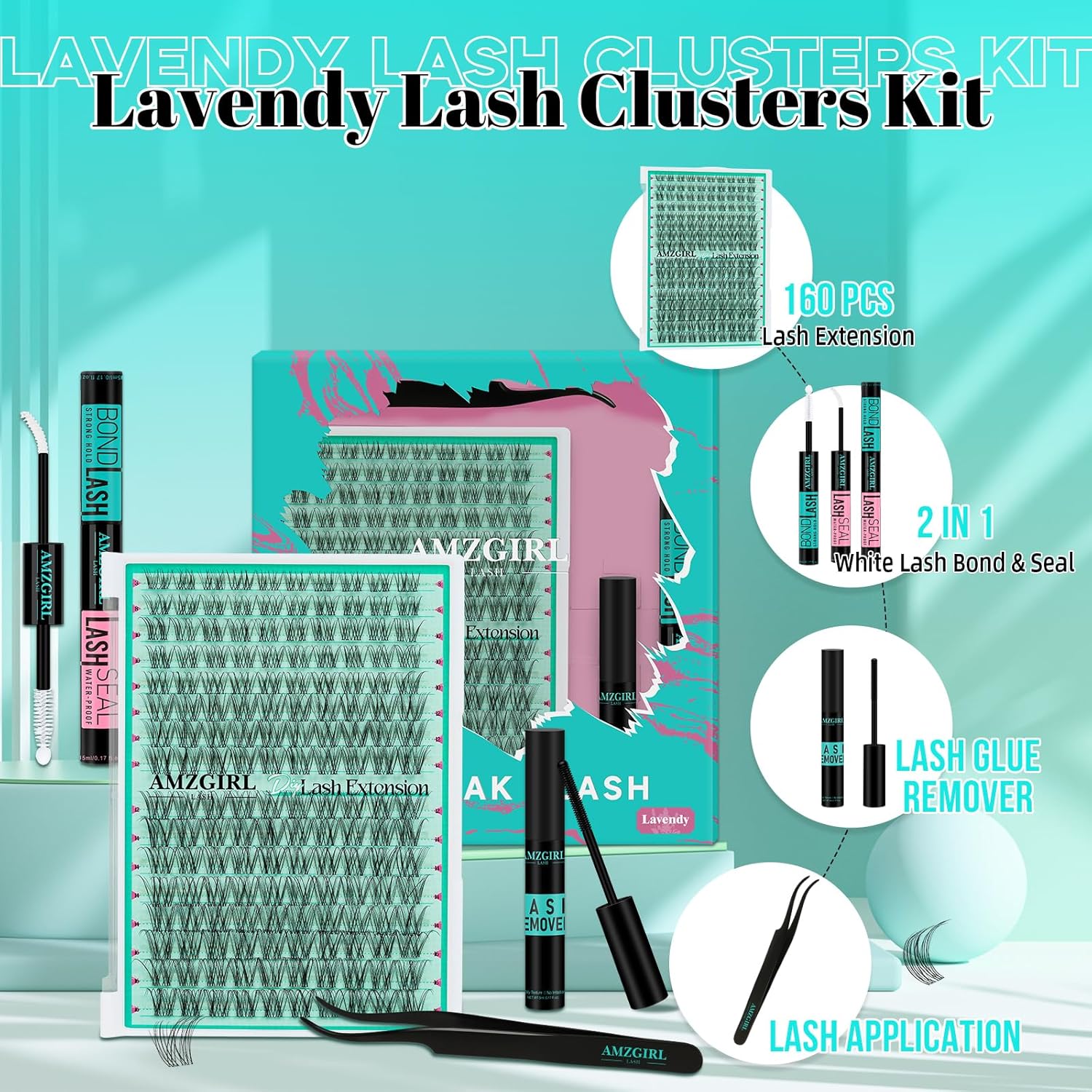 160pcs Lash Clusters Kit: Natu - Eyelash Extension Remover At Home 리뷰 및 가격
