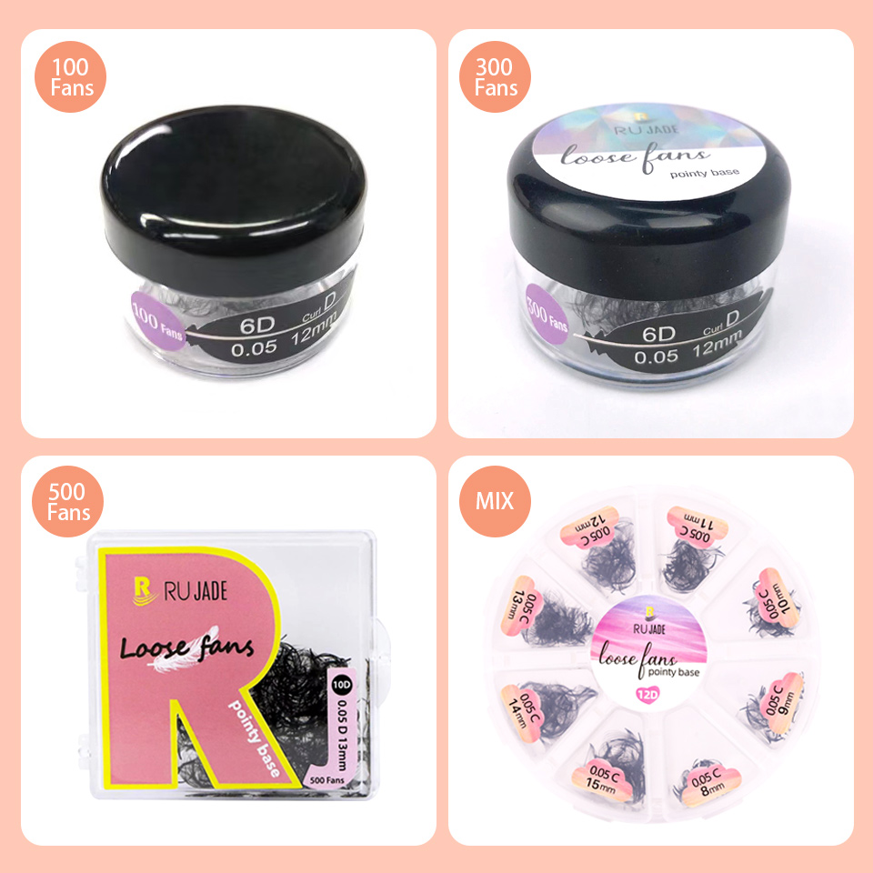 RUJADE Thin Pointy Base Premad - Eyelash Extension Russian 리뷰 및 가격