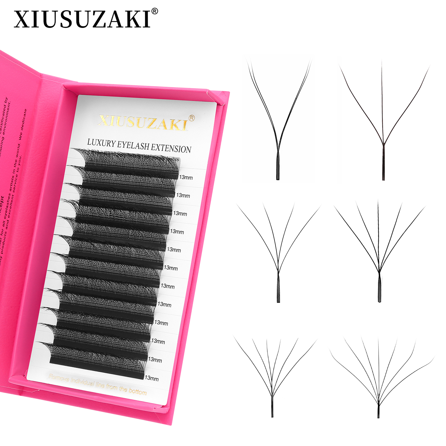 XIUSUZAKI W Shaped Lashes Bloo - Eyelash Extension Yelix 리뷰 및 가격