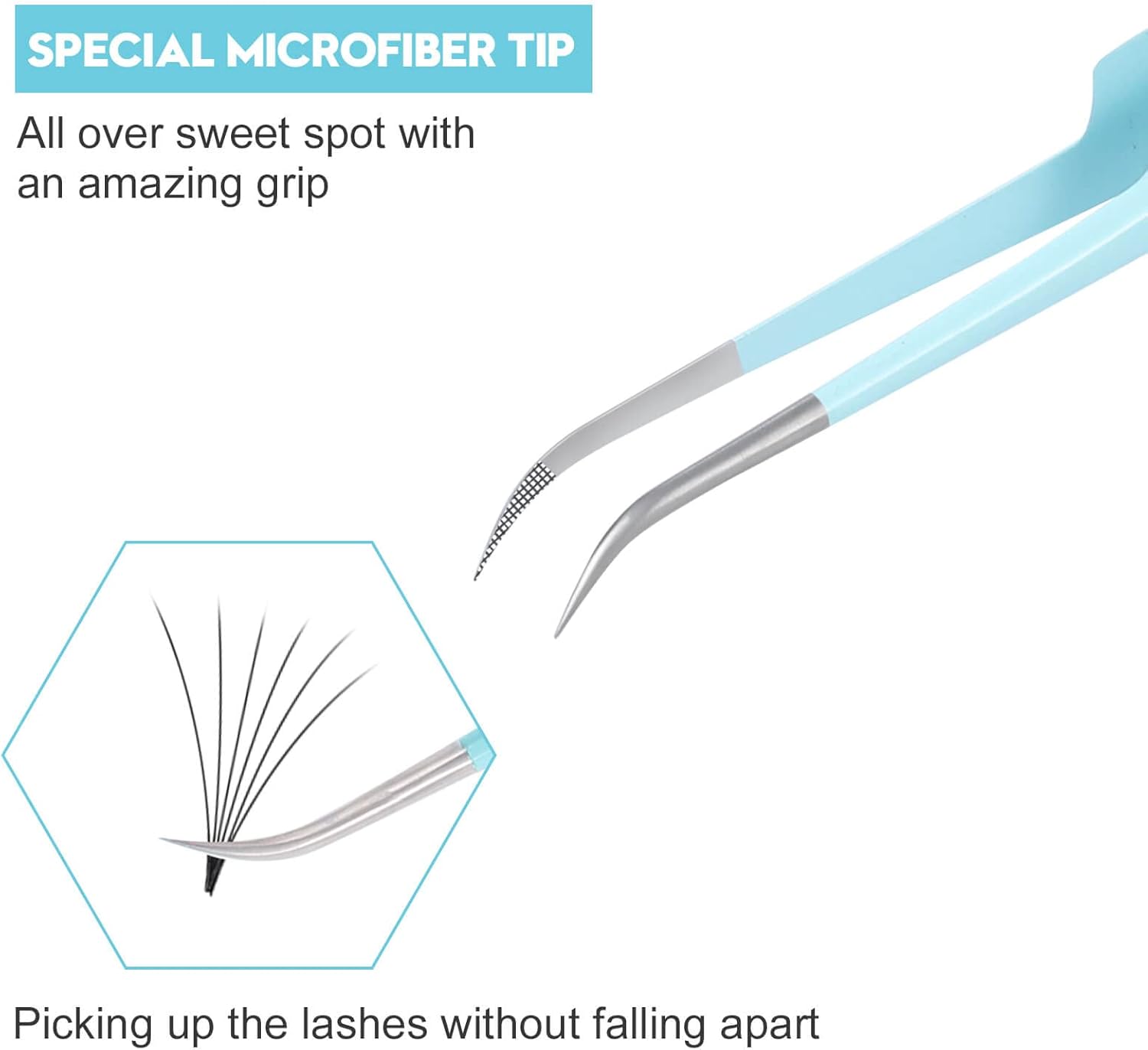 5Pcs Fiber Tip Curved Isolatio - Isolation Tweezer Curved 리뷰 및 가격