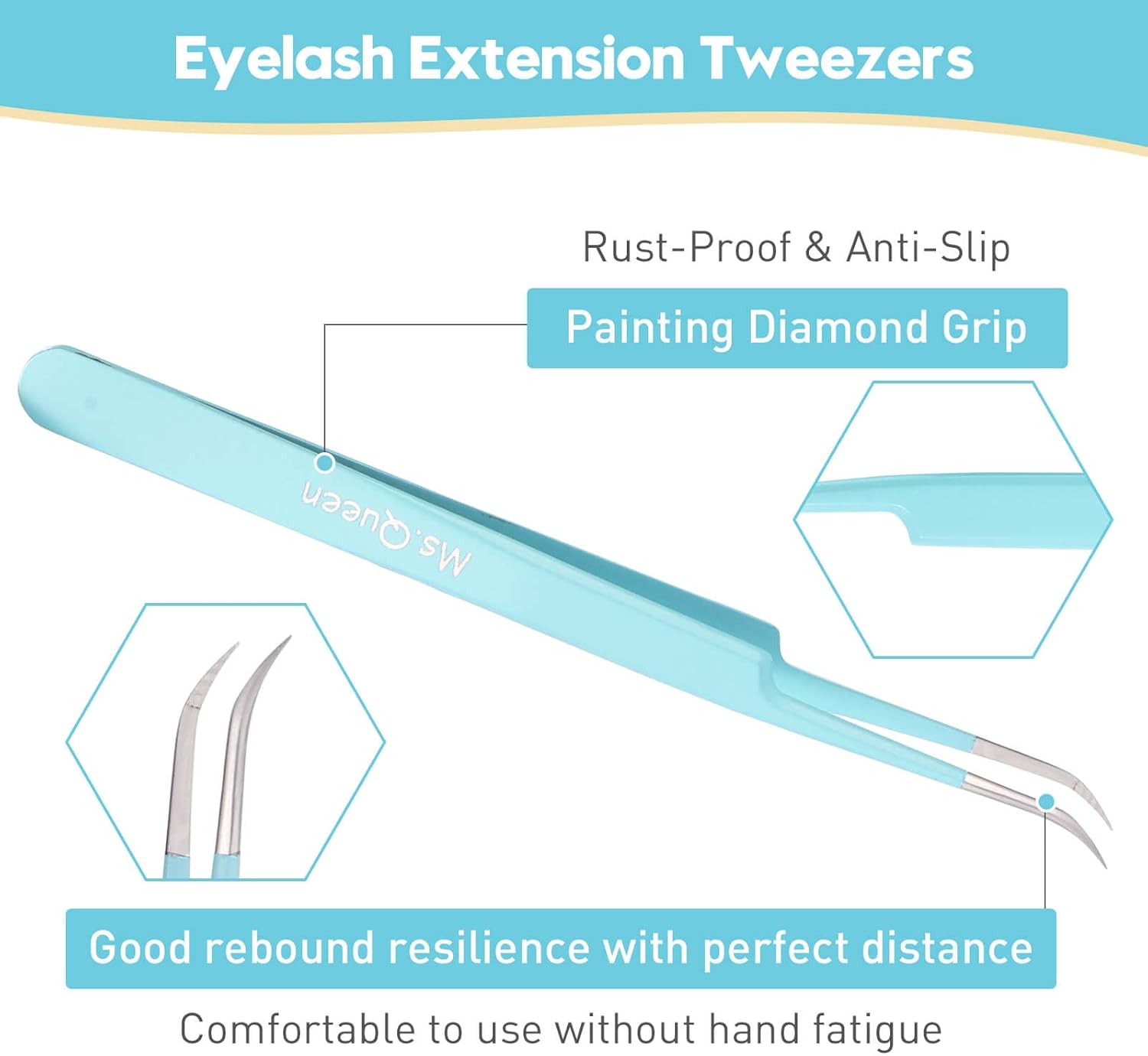 5Pcs Fiber Tip Curved Isolatio - Isolation Tweezer Curved 리뷰 및 가격