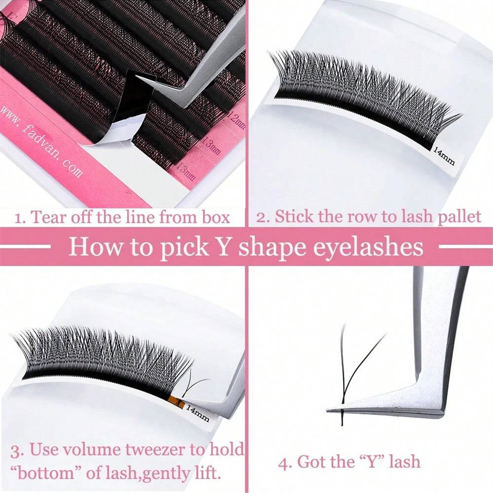 Fadvan 2D/3D YY Shape 0.07mm C - Eyelash Extension Yelix 리뷰 및 가격