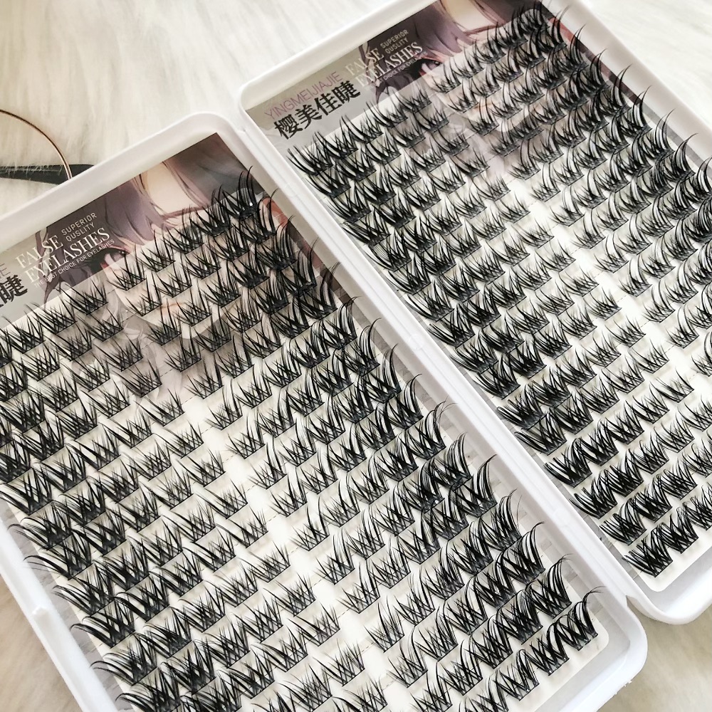Fluffy Cluster Natural False E - Eyelash Extension No 9 리뷰 및 가격
