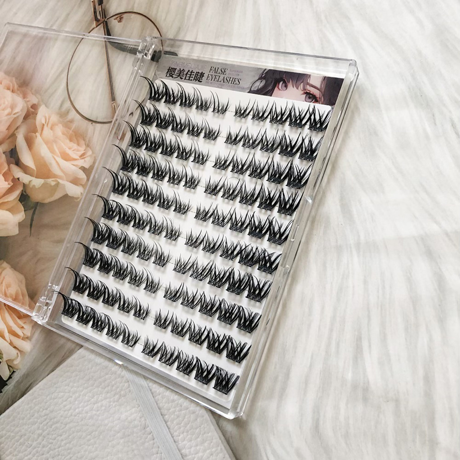 Fluffy Cluster Natural False E - Eyelash Extension No 9 리뷰 및 가격