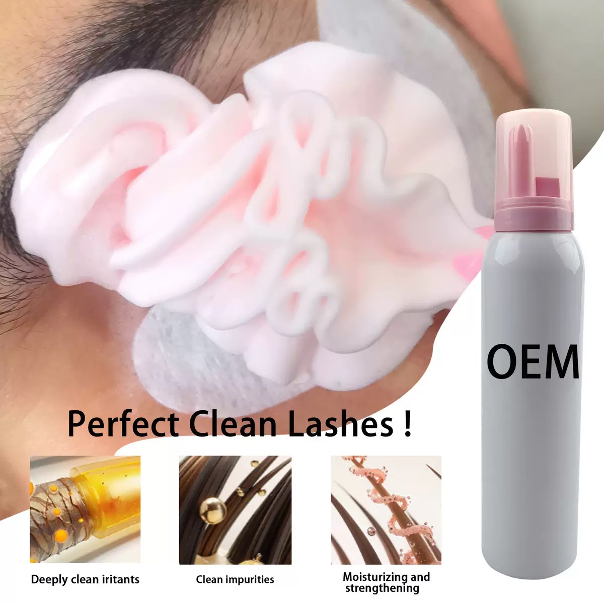 Factory Wholeasle Custom100ml  - Eyelash Extension Logo 리뷰 및 가격