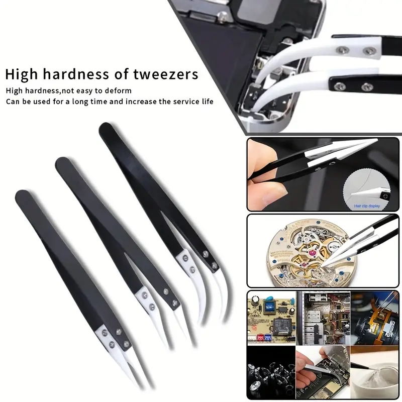 Ceramic antistatic tweezers, i - Isolation Tweezer Curved 리뷰 및 가격