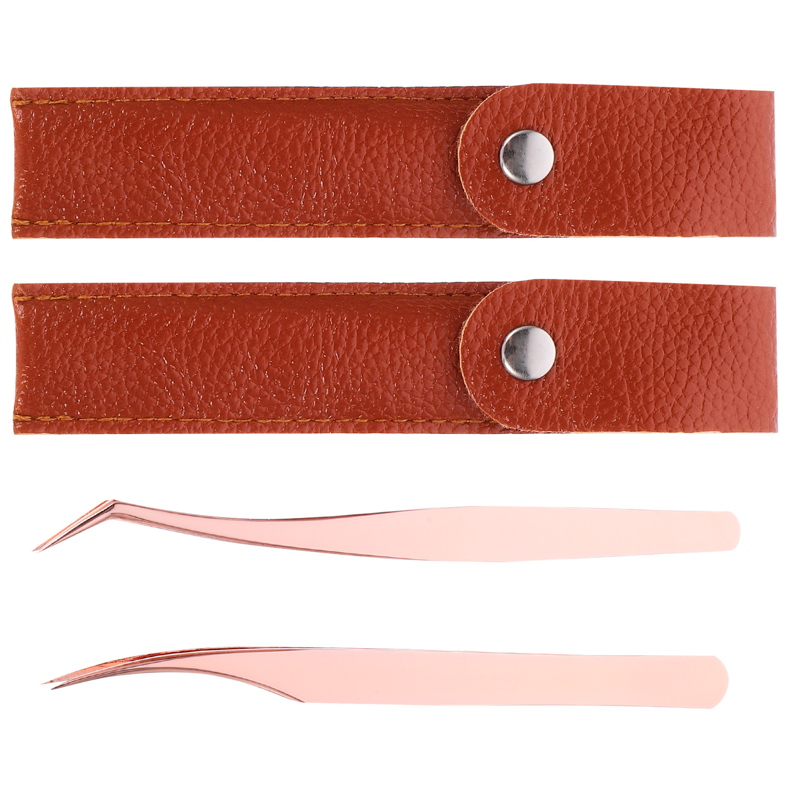 4Pcs Stainless Steel Eyelash T - Isolation Tweezer Curved 리뷰 및 가격