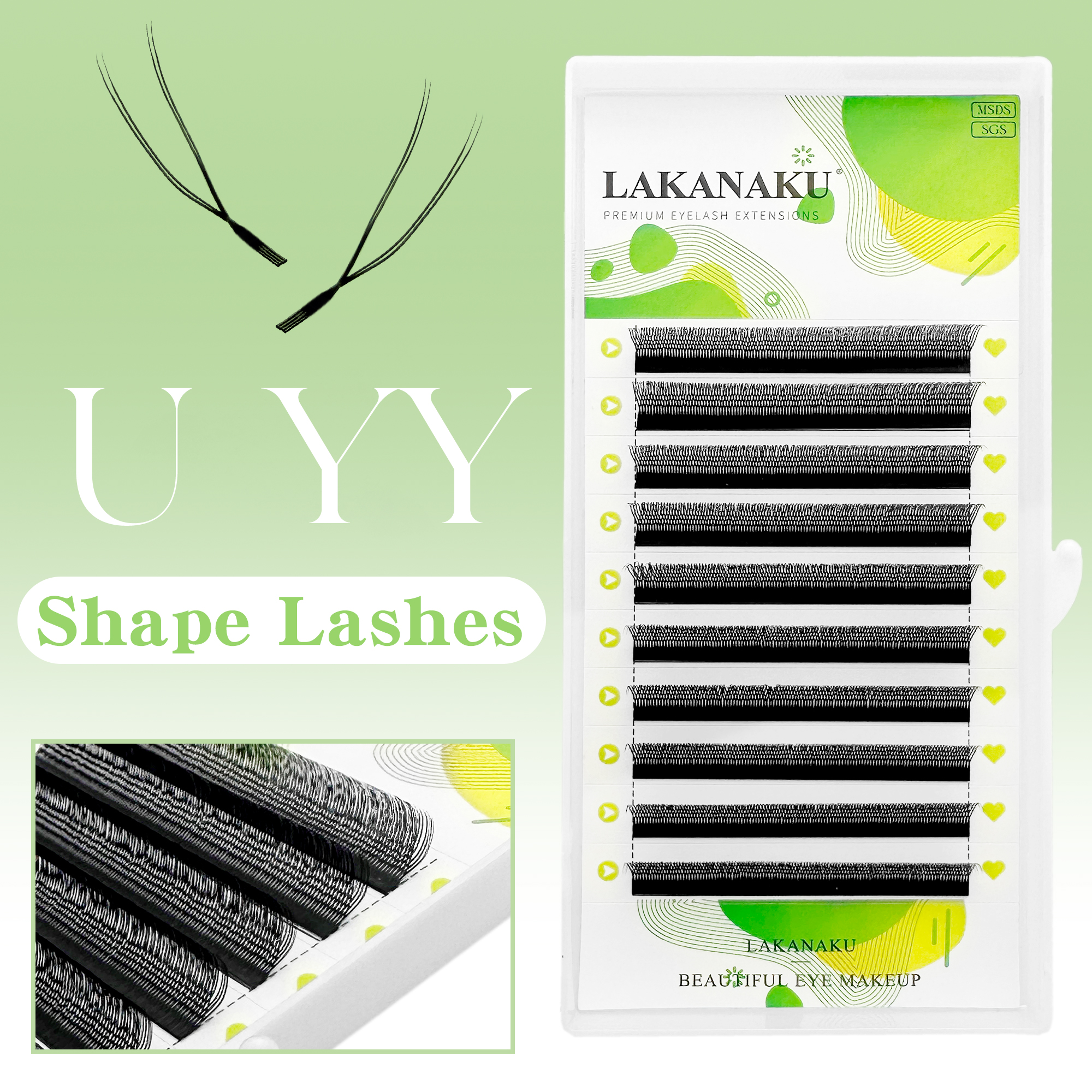 LAKANAKU New U YY Lash U Lash  - Eyelash Extension Yelix 리뷰 및 가격