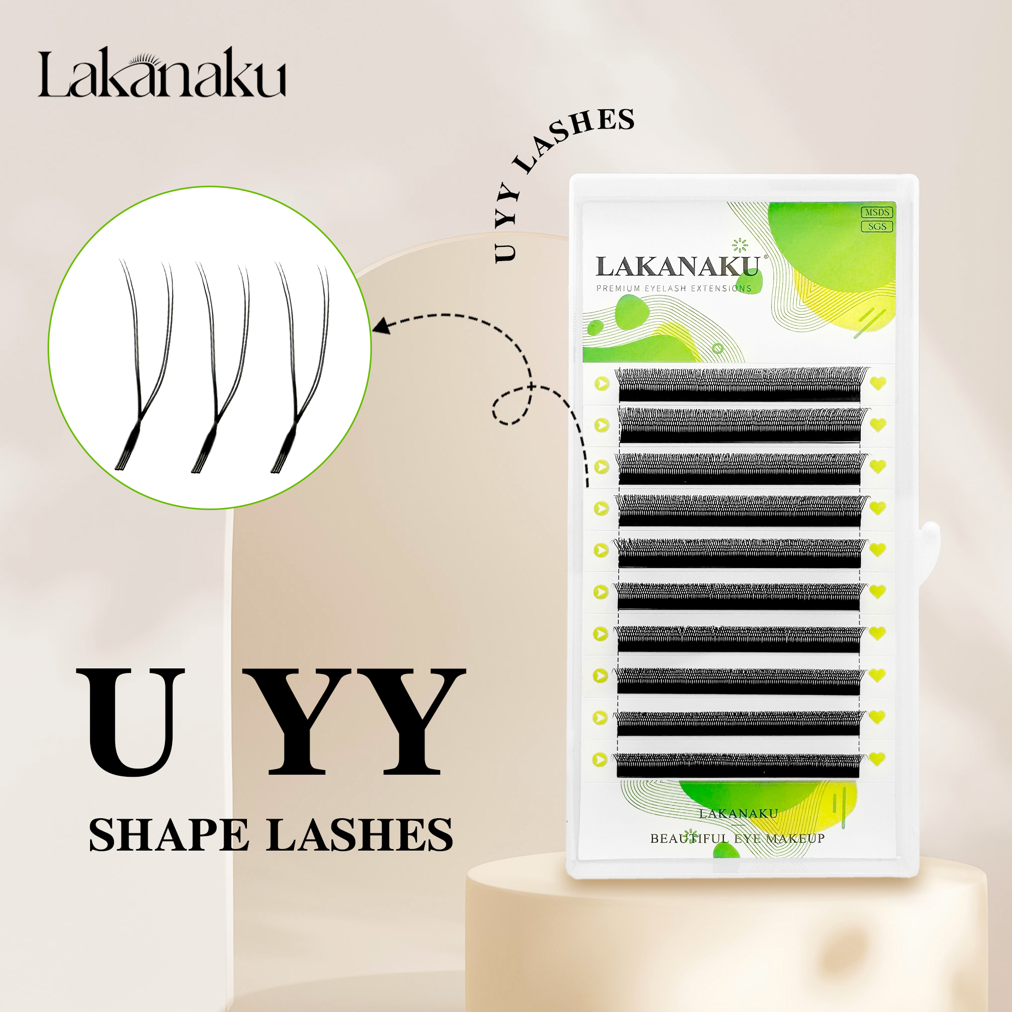 LAKANAKU New U YY Lash U Lash  - Eyelash Extension Yelix 리뷰 및 가격