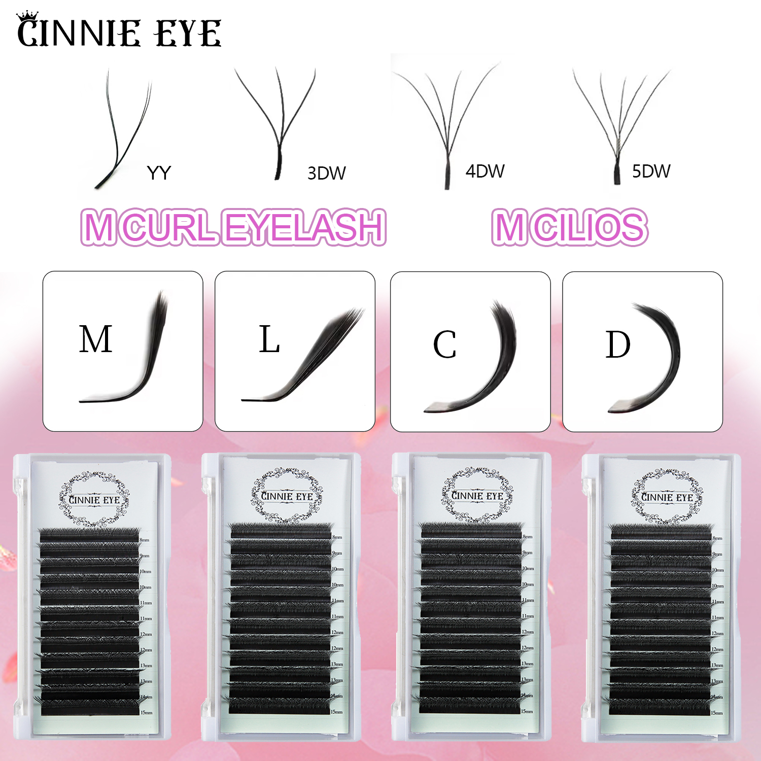 New 5DW M curl Eyelash Extensi - Eyelash Extension Yelix 리뷰 및 가격